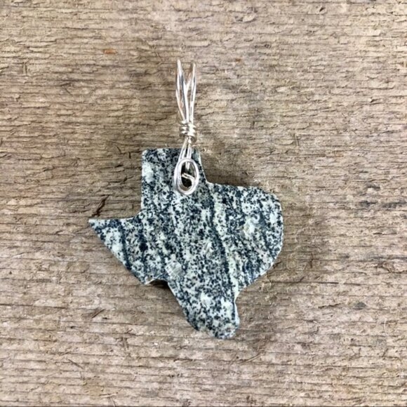 Speckled Jasper Texas Necklace Pendant - Picture 1 of 4